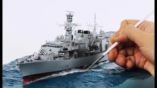 How to make water base - 1/350 HMS Monmouth