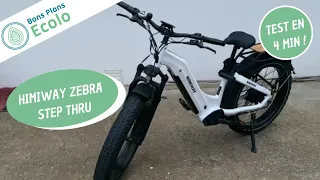 Himiway Zebra Step Thru | Notre test complet résumé en 4 min de ce Fat Bike électrique