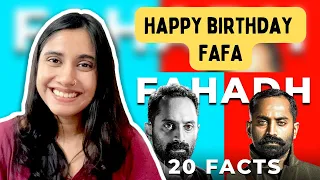 Happy Birthday Fafa | 20 Amazing Facts by Fahadh Faasil | Ashmita Reacts