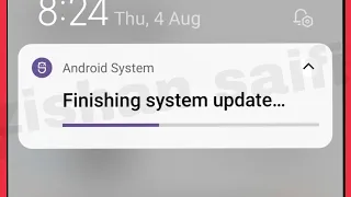 How To Fix Finishing system update notification Problem Solve