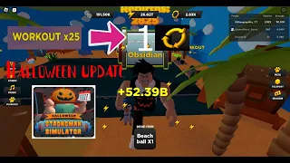 *New Update* Halloween Update and 1 Rebirth on 25x Workout ONLY on strongman simulator!