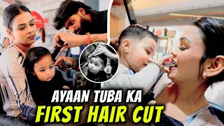 AYAAN TUBA KA FIRST HAIR CUT | ARMAAN MALIK