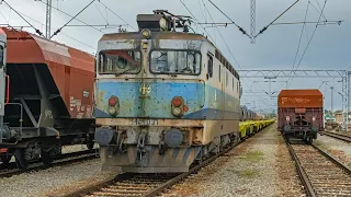 HŽ cargo 1141 031 with new wagons leaves Koprivnica station towards Gyekenyes!