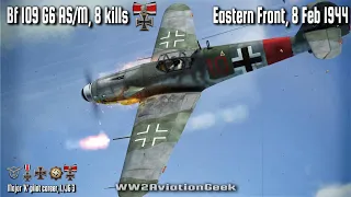 Bf 109 G6 AS/M: 8 kills on aggressive CAP over Korsun | Ace in a day, IL-2 WW2 Air Combat Flight Sim