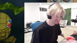 xQc has the soyest scream of all time