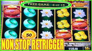 She Won Without Me! Most Retriggers Ever Happy & Prosperous Dragon Link Slot Machine