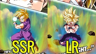 SSR and LR AGL Gohan Side By Side Super Attack Animation | DBZ Dokkan Battle