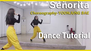 티아라 지연(JI YEON) X 배윤정(YOONJUNG BAE) 'Señorita' 안무 배우기 Dance Tutorial Mirror Mode