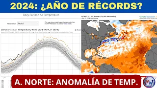 2024 ¿AÑO RÉCORD? FENÓMENO NIÑO/A - A. NORTE: Temperaturas anómalas