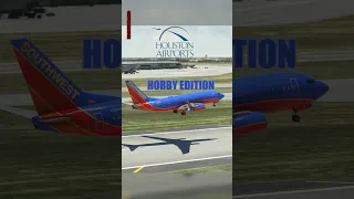 Landing at Houston Hobby KHOU #shorts #houston #aviation #msfs #msfs2020 #fsexpo23 #southwest