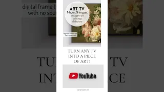 Free Vintage Art for your TV | Frame TV Hack | TV Art Screensaver #tvart #tvartscreensaver #shorts