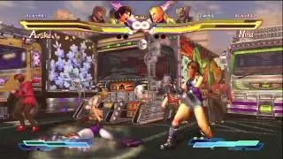Street Fighter X Tekken - Herman (1P) Vs SaskueUzumaki (2P) - Match 3 (HD)
