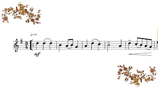 Minuet n°7 de J. S: Bach para flauta traversa y piano. Video de práctica.
