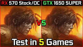 RX 570 4GB Stock/OC vs GTX 1650 Super | Test In 5 Games | 2020