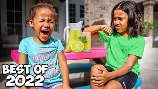 Girl BULLIES Little Sister at LEMONADE STAND, Instantly REGRETS It  (Best Skits of 2022, Pt. 1)