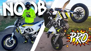 How I Learned To Wheelie In 7 Days 😱 Motorcycle Wheelie Progression!