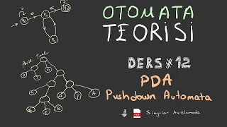 PDA (PushDown Otomatlar) - Otomata Teorisi ve Biçimsel Diller #12