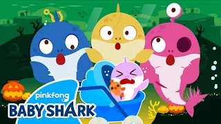 Peekaboo! Zombie Sharks Babysits on Halloween | +Compilation | Story for Kids | Baby Shark Official