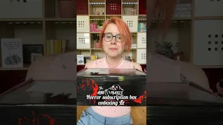 Unbox my horror book subscription with me! #booktube #horrorbooks #horrorreader #bookmail #books