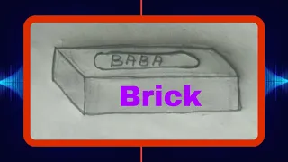 Brick drawing paper मे कैसे बनाये || Easy मे करे  step by step process || Brick drawing in 2 minutes