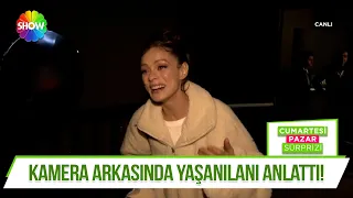 Özge Özpirinçci, "Sandık Kokusu" dizisi çekiminde kamera arkasında yaşanılanları anlattı!