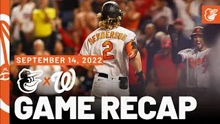 Orioles vs. Nationals Game Recap (9/14/22) | Baltimore Orioles