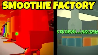 BUILDING a Smoothie Factory and FINISHING it TO REBIRTH in Roblox Smoothie Factory Tycoon