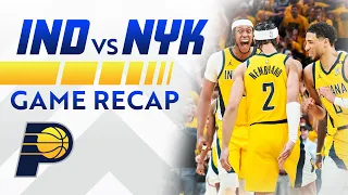Game Recap: Late Heroics Lift Pacers to Game 3 Win Over Knicks