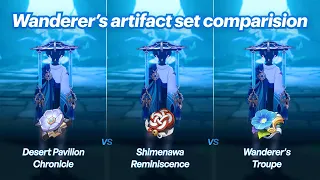 C0 Wanderer artifact damage comparison • #genshinimpact