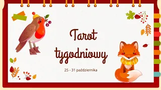 ⭐️ TAROT TYGODNIOWY dla wszystkich znaków zodiaku. 25 - 31 października ⭐️