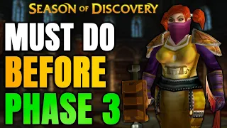 Prepare This Before Phase 3 in Season of Discovery Classic WoW