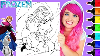 Coloring Frozen 2 Anna & Olaf Coloring Page | Ohuhu Art Markers