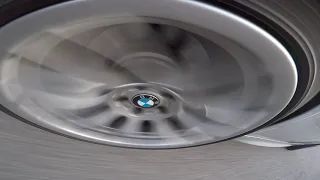 OEM BMW Floating Center Caps in motion