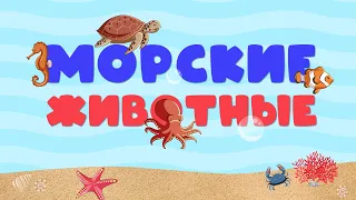 МОРСКИЕ ЖИВОТНЫЕ // Учим названия морских животных // Играем в "Найди тень"