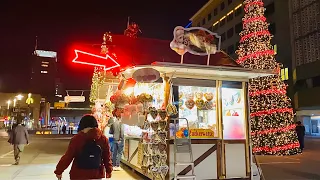 [4K] Christmas City Lights at Night in 2020 - Essen Germany Walking Tour
