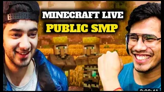 Minecraft Live l Join My Smp Java + Bedrock Edition      @YesSmartyPie    @GamerFleet