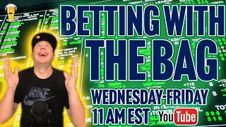 NHL | MLB | NBA | Sports Betting Live | Betting with the Bag | Wed, Apr 24th, 2024