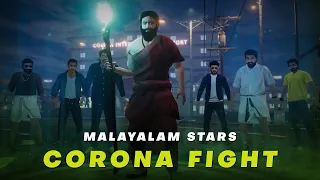 Malayalam Stars - Corona Fight Animation Video