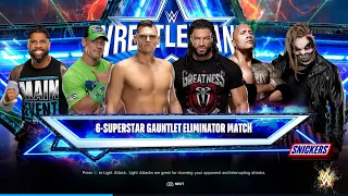 6 Men Gauntlet Elimination Match || #wwe2k24 #viral #wwe2k24gameplay #viral