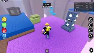 (No Audio) Roblox Gravity 2 Player Obby Speedrun (400M, 3:36, Sprint Gamepass Only) Hybrid POVs