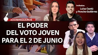 Luisa Cantú: moderadora del tercer debate /  Poncho Gutiérrez: memes, ingenio y política