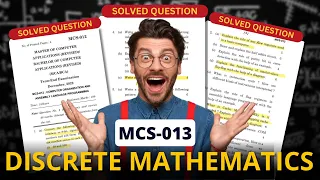 IGNOU BCA Previous Year Question Paper With Answer | MCS-013 | DISCRETE MATHEMATICS | ISM