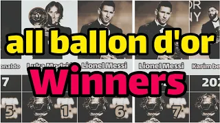 all ballon d'or winners 1956 - 2022
