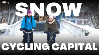 Why is this city of Finland known as winter cycling capital of the world?