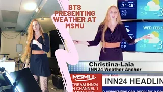 PRESENTING THE WEATHER FOR MSMU - BEHIND THE SCENES!