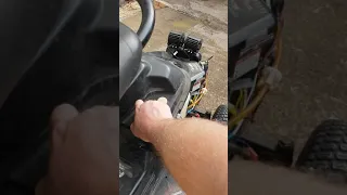 Mower charging system: just one wire.