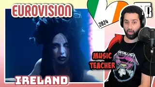 Ireland Eurovision 2024 Reactionalysis -Music Teacher Analyses Doomsday Blue - Bambie Thug(reaction)