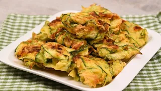 4 ingredients zucchini fritters: crunchy and delicious!