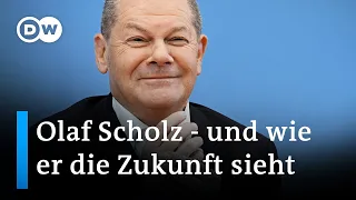 Bundeskanzler Scholz stellt sich den Fragen der Hauptstadtpresse | DW Nachrichten