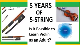 5 Years of 5-String :: Is it possible to learn violin as an Adult? :: Yinfente, Mellors